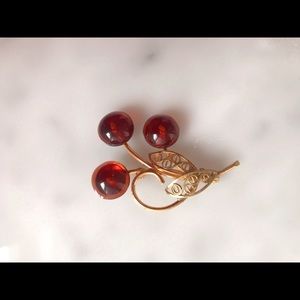 Vintage cherry pin